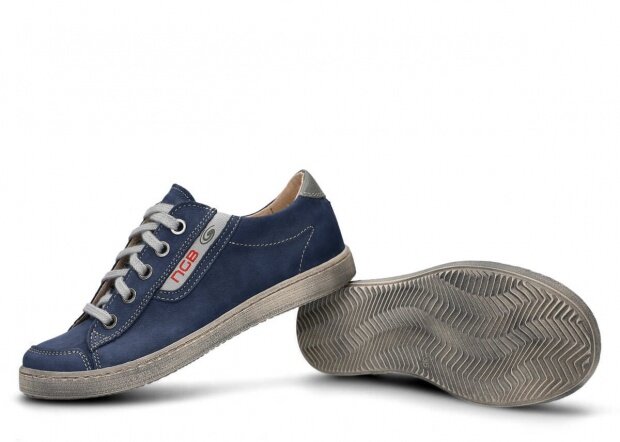 Shoe NAGABA 260 navy blue samuel leather
