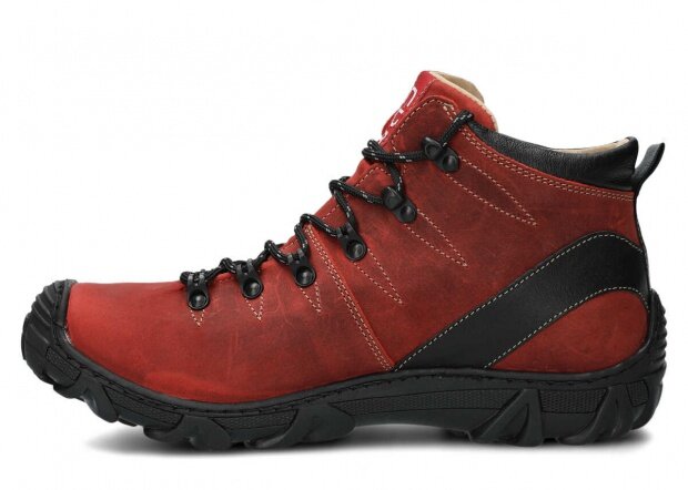 Men's trekking ankle boot NAGABA 403 red crazy leather