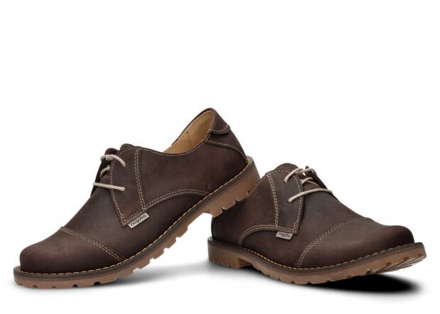 Men's shoe NAGABA 415 brown barka leather