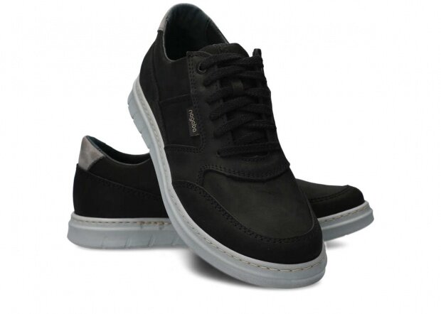 Men's shoe NAGABA 438 black crazy leather