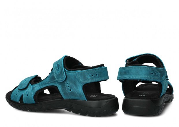 Women's sandal NAGABA 264 turquoise crazy leather