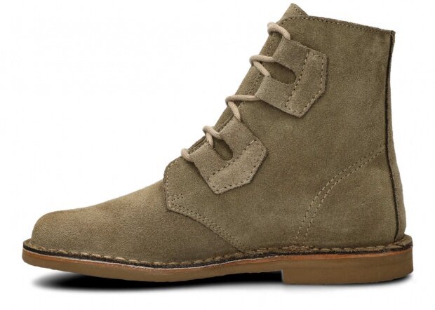 Men's ankle boot NAGABA 188 STBE olive velours leather