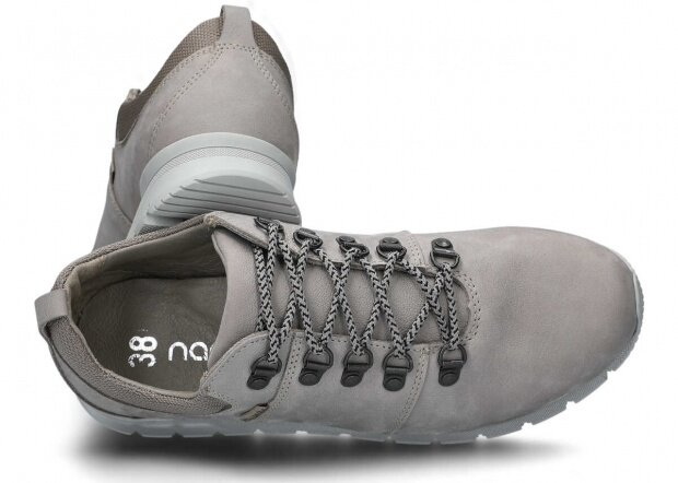 Trekking shoe NAGABA 070 grey campari leather