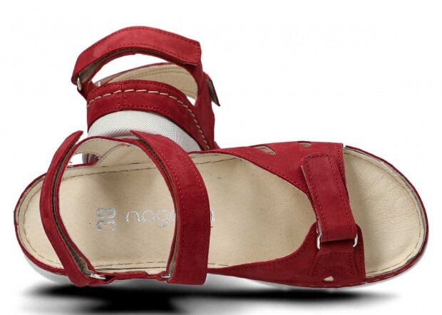 Women's sandal NAGABA 102 raspberry samuel leather