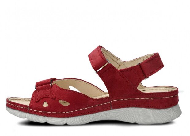Women's sandal NAGABA 102 raspberry samuel leather