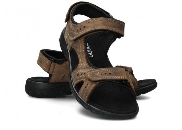 Women's sandal NAGABA 264 olive crazy leather