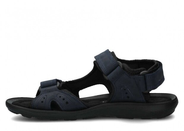 Men's sandal NAGABA 265 navy blue crazy leather