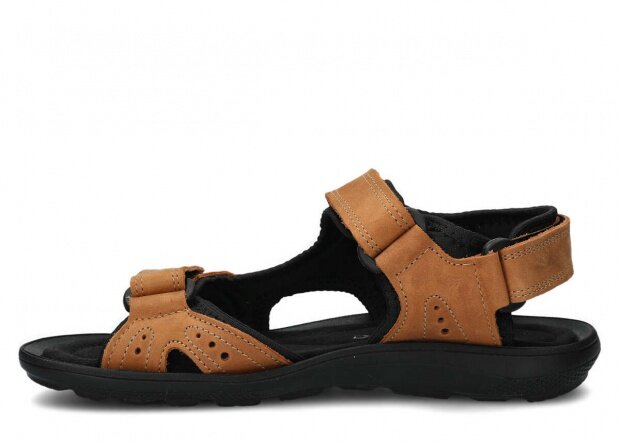 Men's sandal NAGABA 265 brown crazy leather