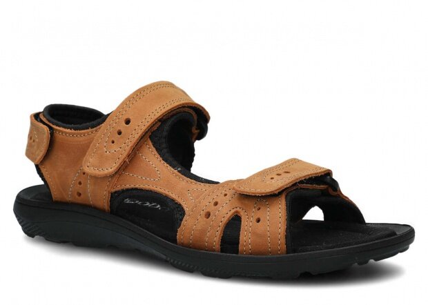 Men's sandal NAGABA 265 brown crazy leather