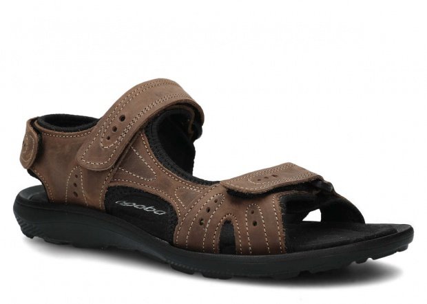 Men's sandal NAGABA 265 olive crazy leather
