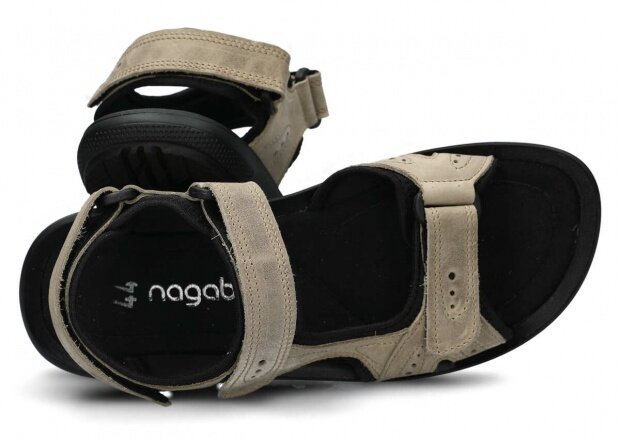 Men's sandal NAGABA 265 cream barka leather