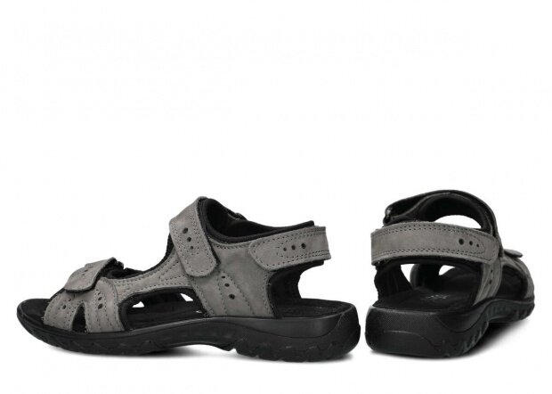 Women's sandal NAGABA 264 grey samuel leather