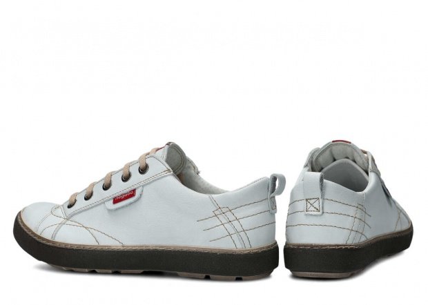 Shoe NAGABA 243 white rustic leather