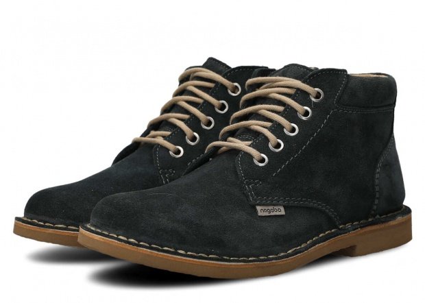 Men's ankle boot NAGABA 076 graphite velours leather