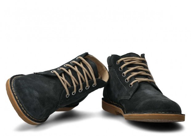 Men's ankle boot NAGABA 076 graphite velours leather