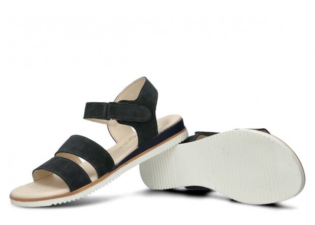 Women's sandal NAGABA 351 graphite velours leather