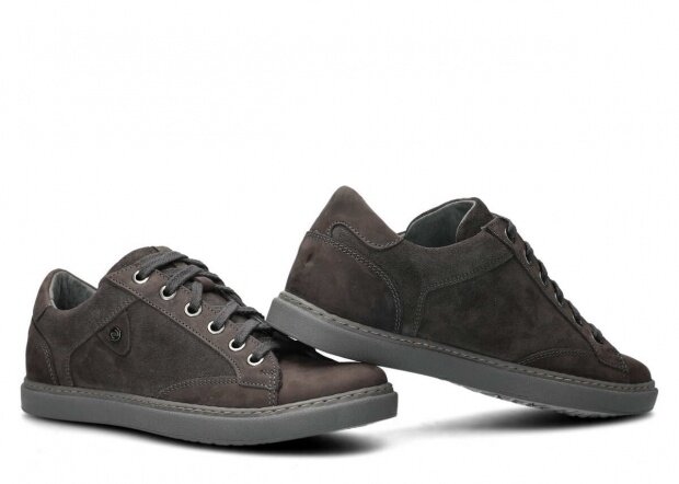 Men's shoe NAGABA 434 graphite velours leather