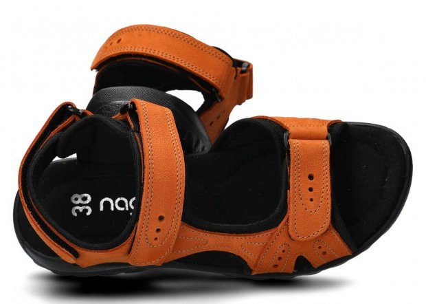 Women's sandal NAGABA 264 orange campari leather