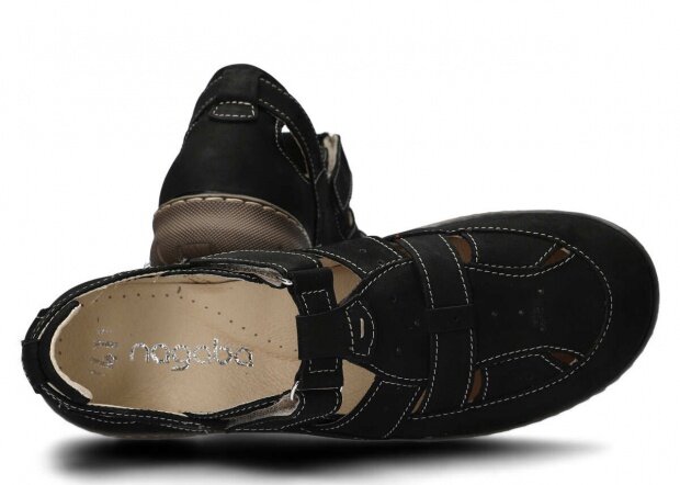 Shoe NAGABA 332 black samuel leather