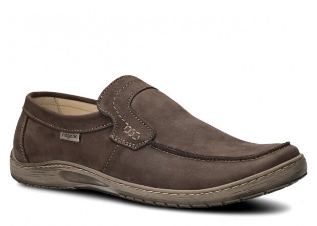 Men's shoe NAGABA 419 olive samuel leather
