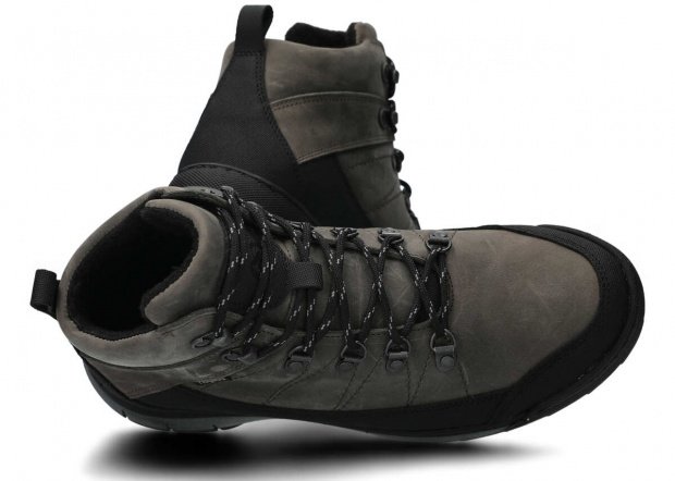 Men's trekking ankle boot NAGABA 442 grey crazy leather