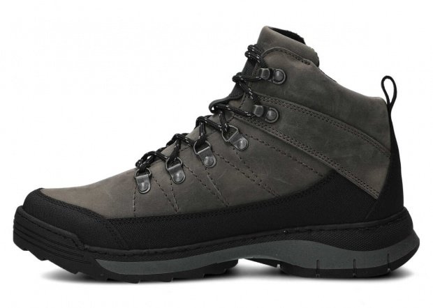 Men's trekking ankle boot NAGABA 442 grey crazy leather