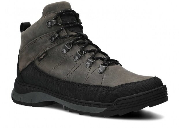 Men's trekking ankle boot NAGABA 442 grey crazy leather