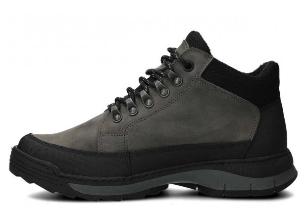 Men's trekking ankle boot NAGABA 443 grey crazy leather