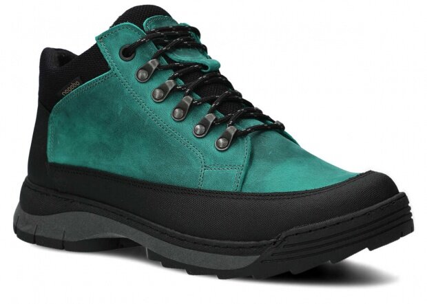 Men's trekking ankle boot NAGABA 443 emerald crazy leather