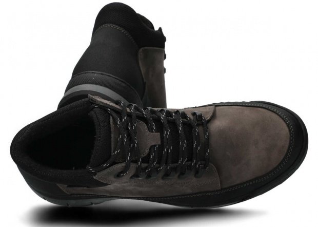 Men's trekking ankle boot NAGABA 443 graphite crazy leather