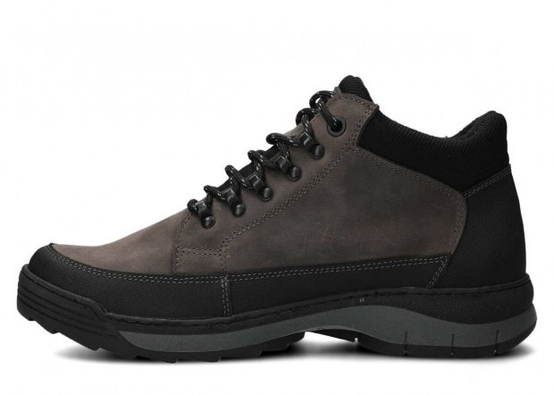 Men's trekking ankle boot NAGABA 443 graphite crazy leather