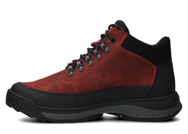 Men's trekking ankle boot NAGABA 443 red crazy leather