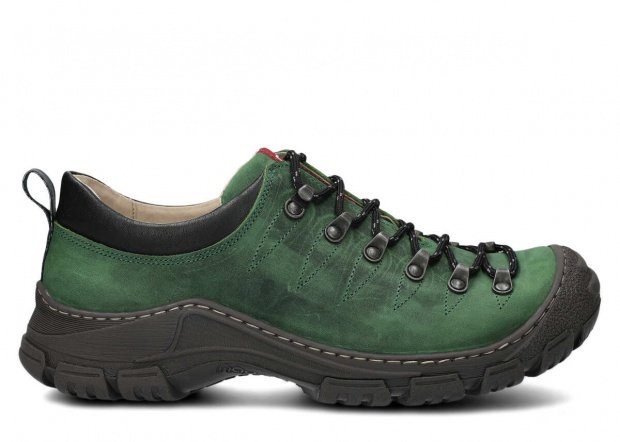 Men's trekking shoe NAGABA 444 green crazy leather