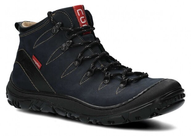 Trekking ankle boot NAGABA 240 navy blue crazy leather