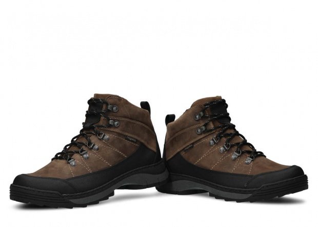 Men's trekking ankle boot NAGABA 442 olive crazy leather