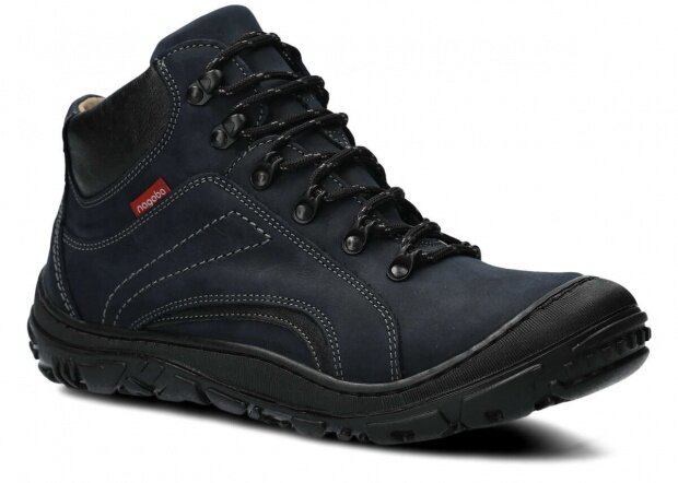Trekking ankle boot NAGABA 258 navy blue crazy leather