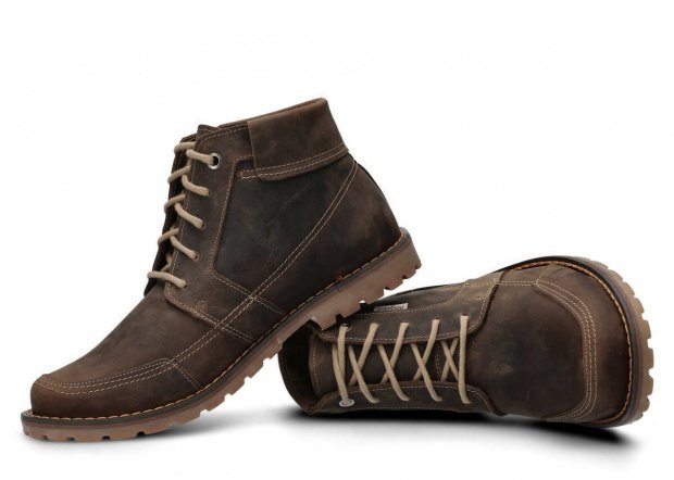 Men's ankle boot NAGABA 416 olive crazy leather