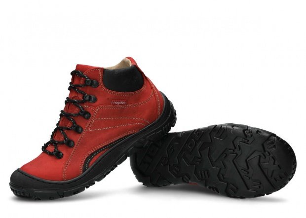Trekking ankle boot NAGABA 258 red barka leather