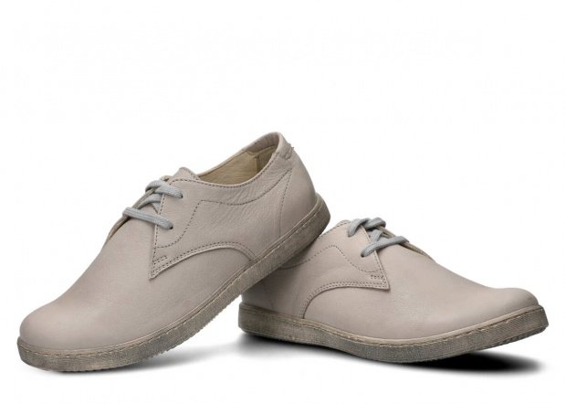 Shoe NAGABA 396 light grey rustic leather
