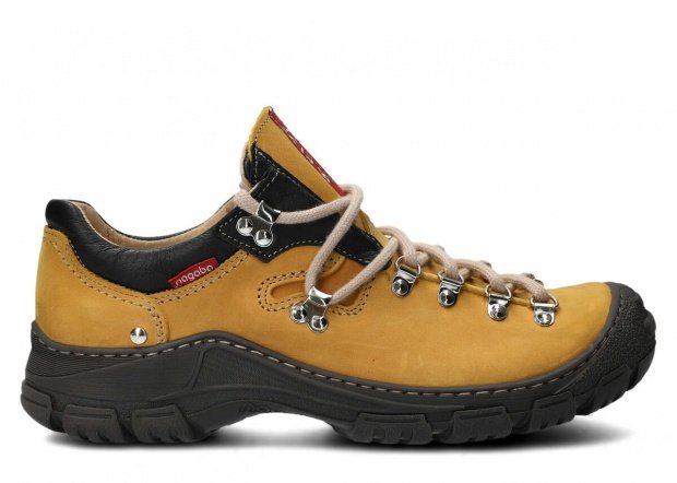 Men's trekking shoe NAGABA 055 yellow crazy leather