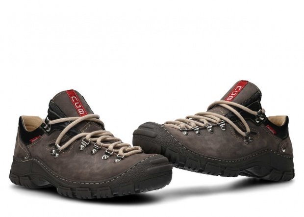 Men's trekking shoe NAGABA 055 graphite crazy leather