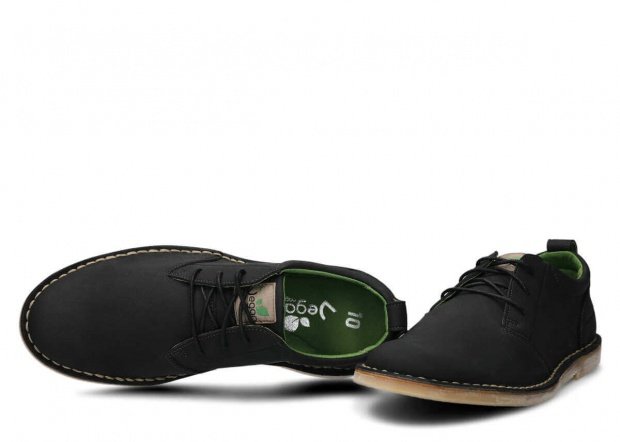 Men's shoe NAGABA 423 black nubuck vegan