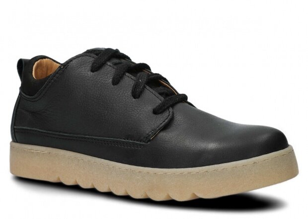 YOUTH SHOE MODEL 016 BLACK RUSTIC - SIZE 37
