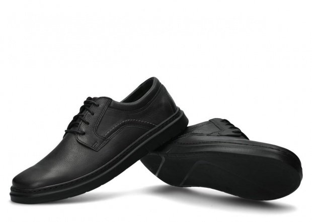 Men's shoe NAGABA 440 black rustic leather