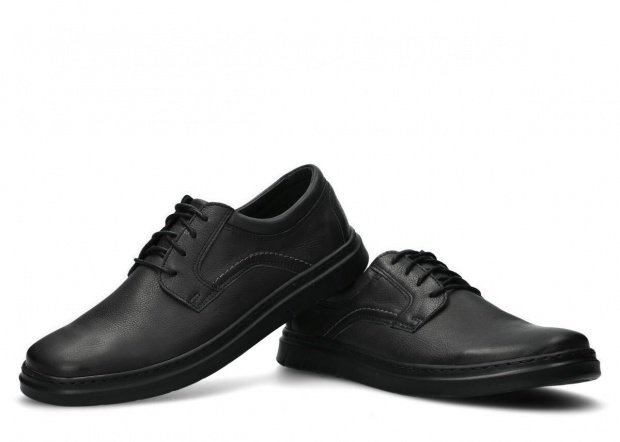 Men's shoe NAGABA 440 black rustic leather