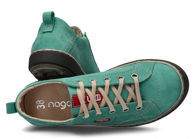 Shoe NAGABA 243 mint campari leather