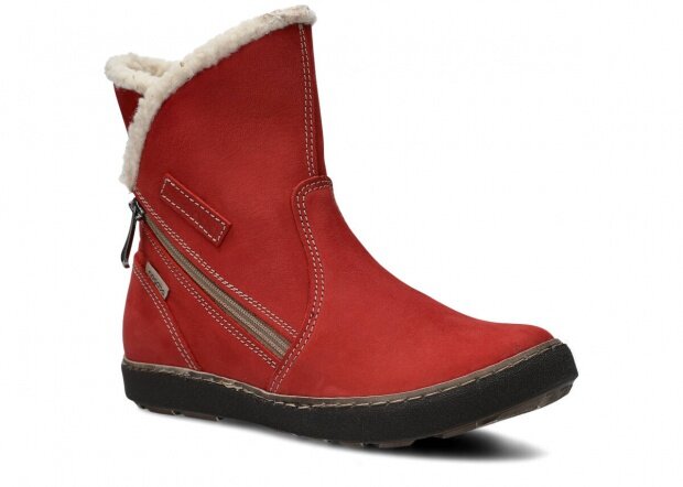 Women's high knee boot NAGABA 312 red samuel leather