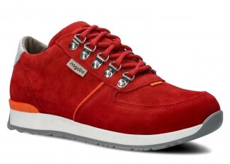 Shoe NAGABA 313 red velours leather