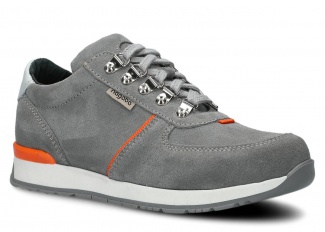 Shoe NAGABA 313<br /> grey velours leather