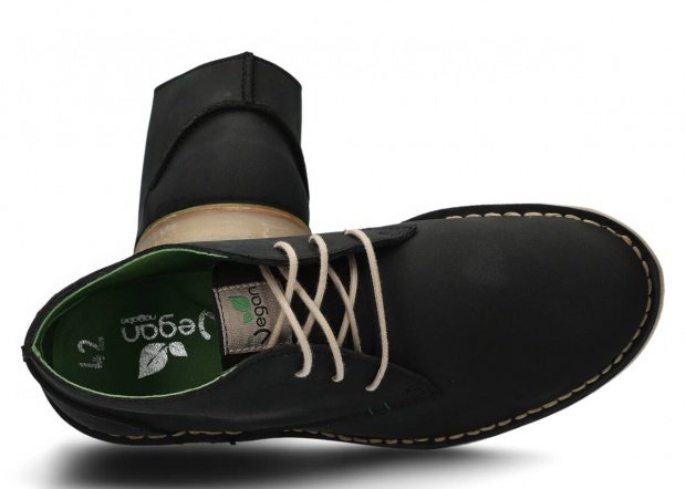 Men's ankle boot NAGABA 422 black nubuk vegan